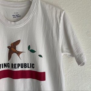 THE WING wing republic california flag t-shirt